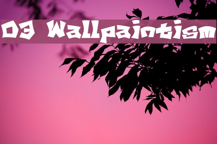 D3 Wallpaintism Font examples