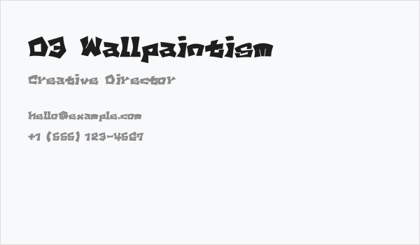 D3 Wallpaintism Business Card