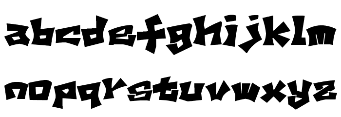 D3 Wallpaintism Font LOWERCASE