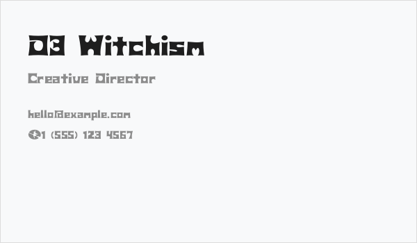 D3 Witchism Business Card