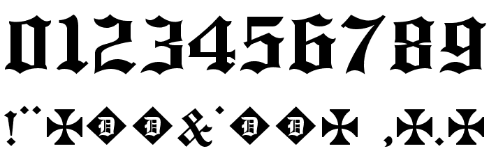 D.I.N.C. Font OTHER CHARS