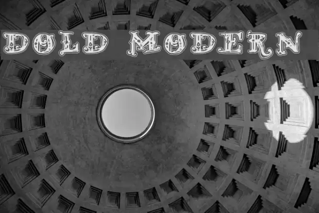 D_OLD MODERN 2 フォント examples