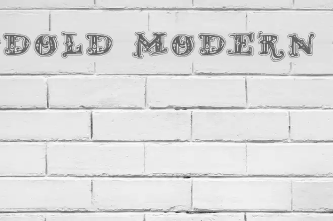 D_OLD MODERN 2 フォント examples