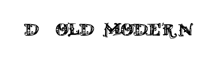 D_OLD MODERN  Frei Schriftart Herunterladen