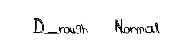 D_rough Normal  免费字体下载