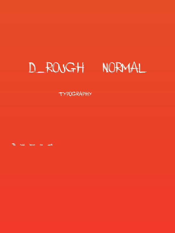 D_rough Normal Poster