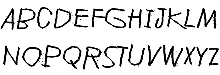 Déjà-vu dive Font LOWERCASE