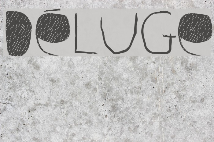 Déluge Font examples