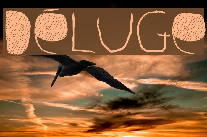 Déluge Font examples