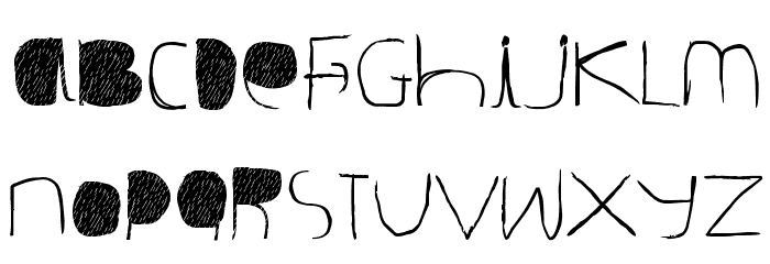 Déluge Font LOWERCASE