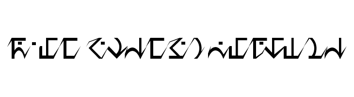 D'ni Script Angular  Frei Schriftart Herunterladen