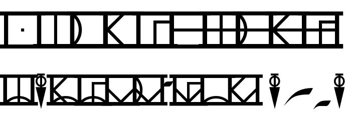 D'ni Script Linguistic Mapping Font OTHER CHARS
