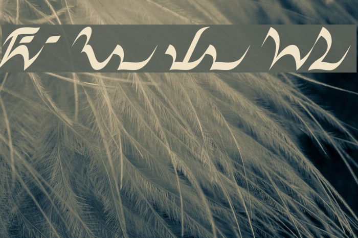 D'ni Script Linguistic Mapping Font examples