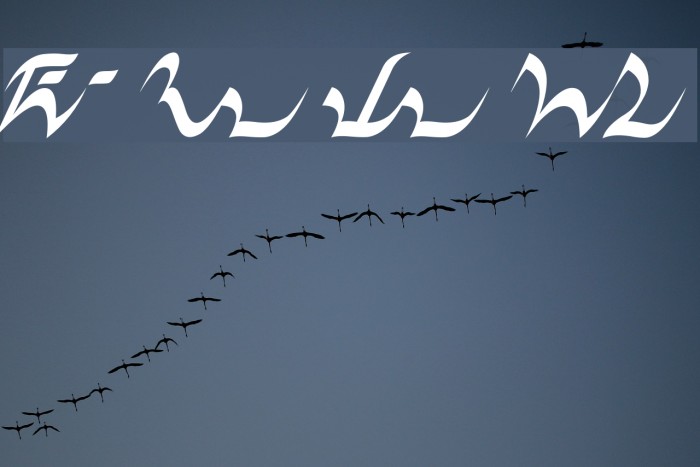 D'ni Script Linguistic Mapping Font examples