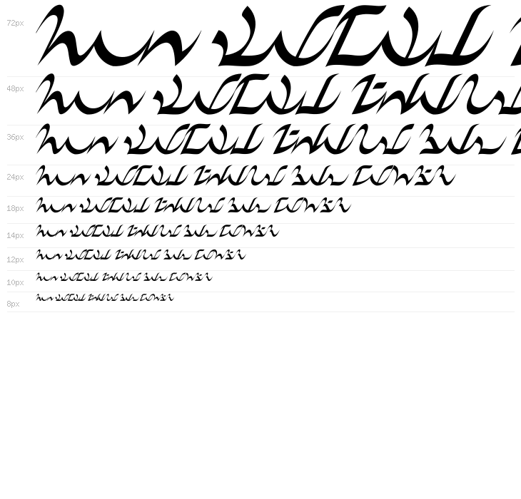D'ni Script Standard Waterfall