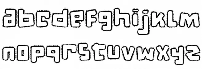 d puntillas [a] Lace Font Litere mici