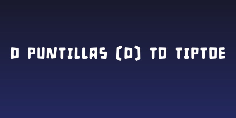 d puntillas [d] to tiptoe Social Header