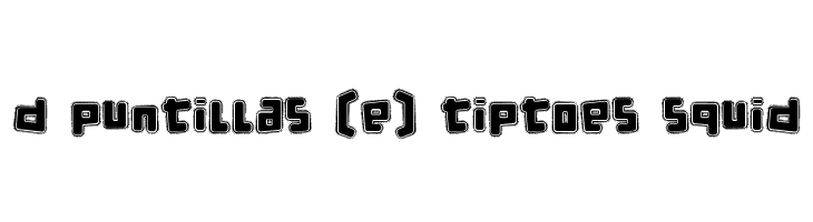 d puntillas [e] tiptoes squid  لخطوط تنزيل