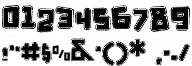 d puntillas [e] tiptoes squid Font OTHER CHARS