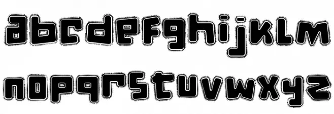 d puntillas [e] tiptoes squid Font LOWERCASE