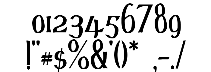 d'Spenser Font OTHER CHARS