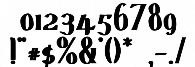 d'SpenserBlack Font OTHER CHARS