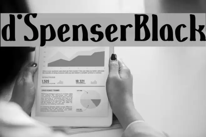 d'SpenserBlack Font examples