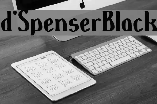 d'SpenserBlack Font examples