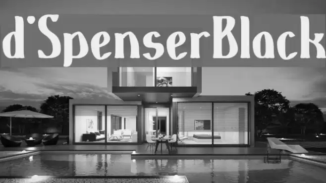 d'SpenserBlack Font examples