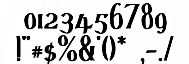 d'SpenserBold Font OTHER CHARS