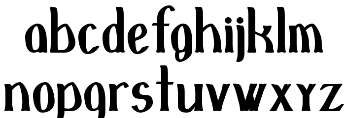 d'SpenserBold Font LOWERCASE