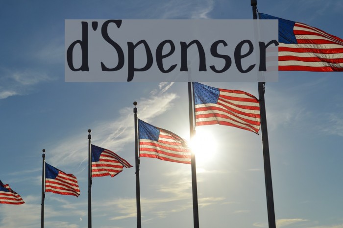 d'Spenser Font examples