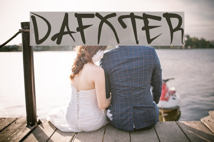 DAFXTER Font examples