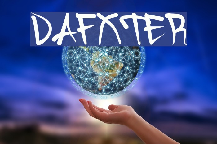 DAFXTER Font examples