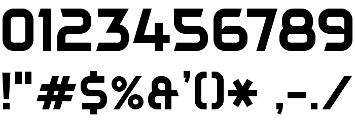 DAGGERSQUARE Font OTHER CHARS