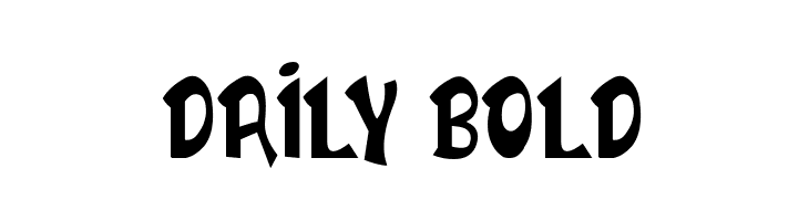 DAILY BOLD  les polices de caractères gratuit tlcharger