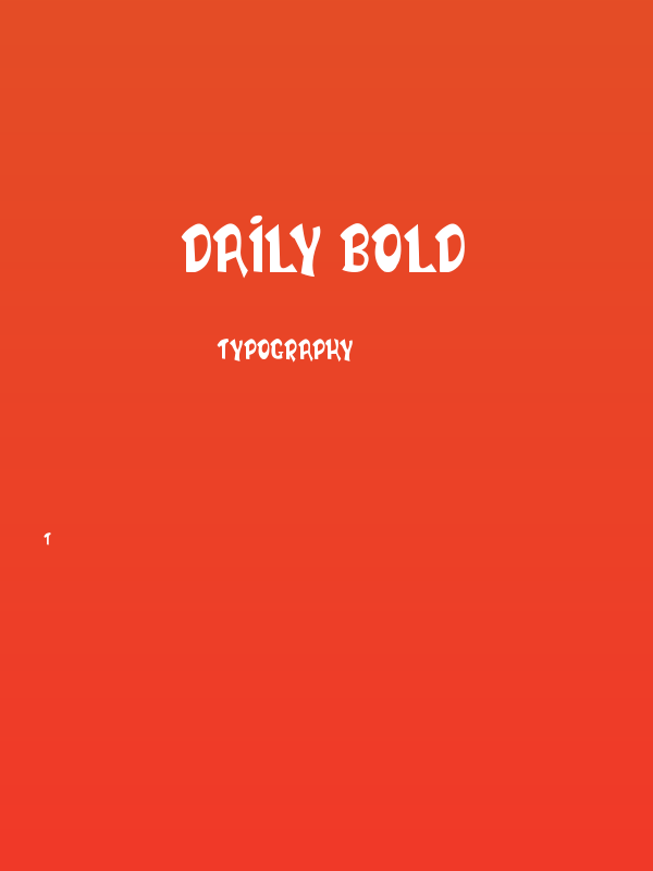 DAILY BOLD Poster