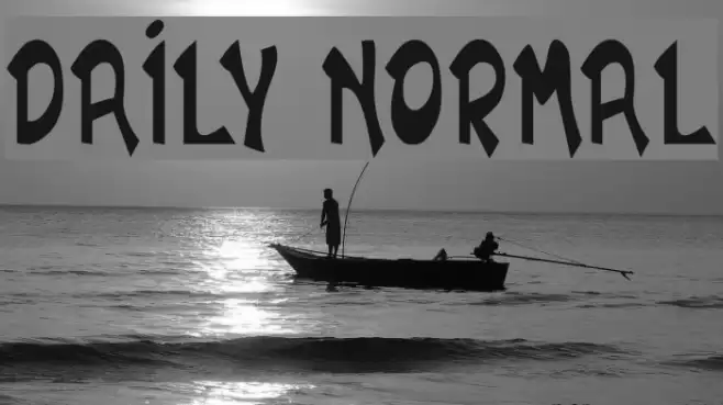 DAILY NORMAL Font examples