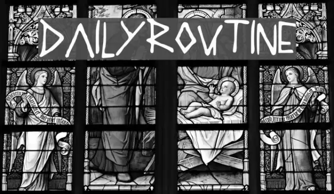 DAILYROUTINE Шрифта examples