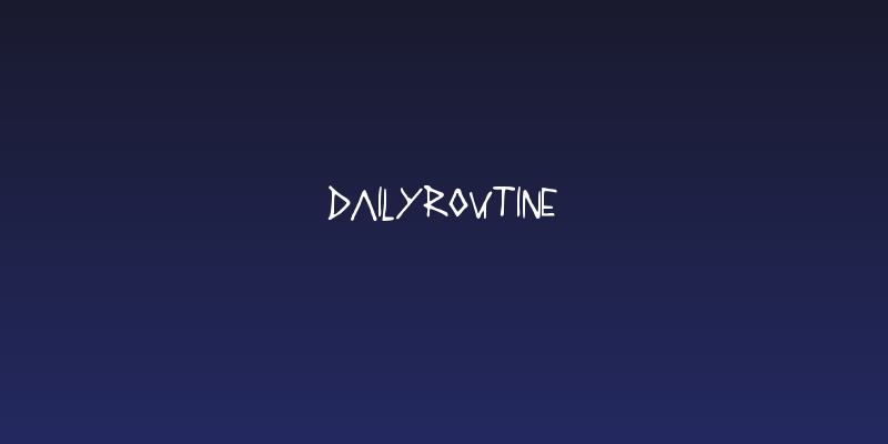 DAILYROUTINE Social Header