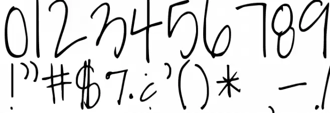 DAISY CHARMING Font OTHER CHARS