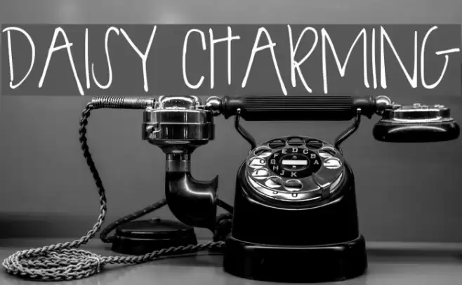 DAISY CHARMING Font examples