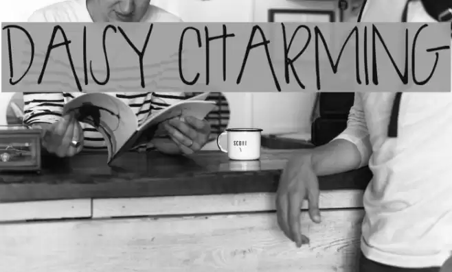 DAISY CHARMING Font examples