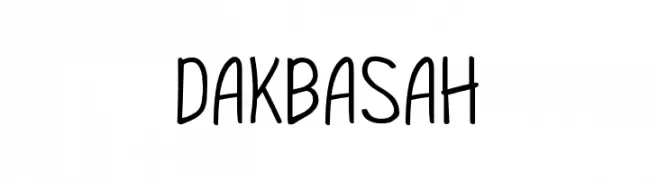 DAKBASAH  免费字体下载