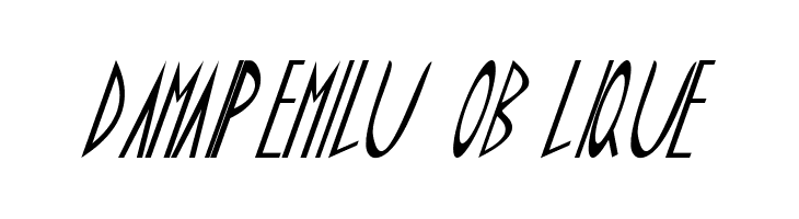 DAMAIPEMILU-Oblique  免费字体下载
