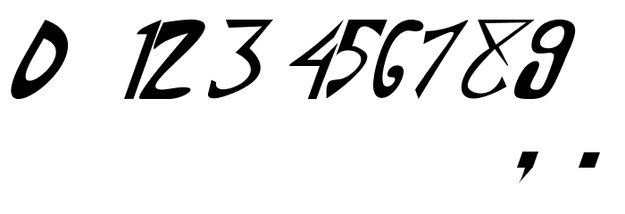 DAMAIPEMILU-Oblique Font OTHER CHARS