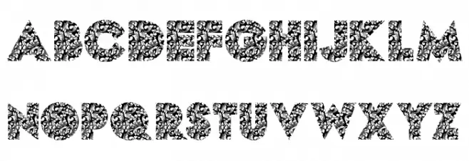 DAMAS PERSONAL USE Bold Schriftart Groß