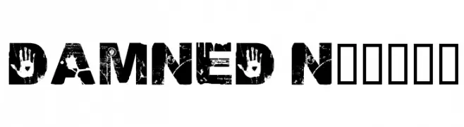 DAMNED Normal  Fuentes Gratis Descargar