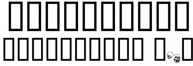 DANCING-DEAD Font OTHER CHARS