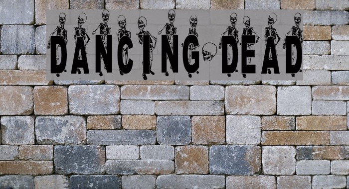 DANCING-DEAD Font examples